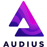 the logo for audius